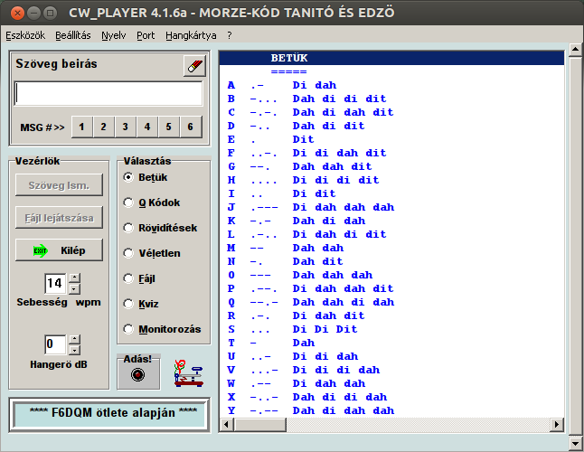 CW Player A magyar nyelvű program